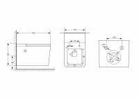 Унитаз ABBER Rechteck AC1202P белый с импульсным смывом схема 10