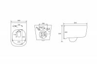 Безободковый унитаз ABBER Bequem AC1104 схема 10