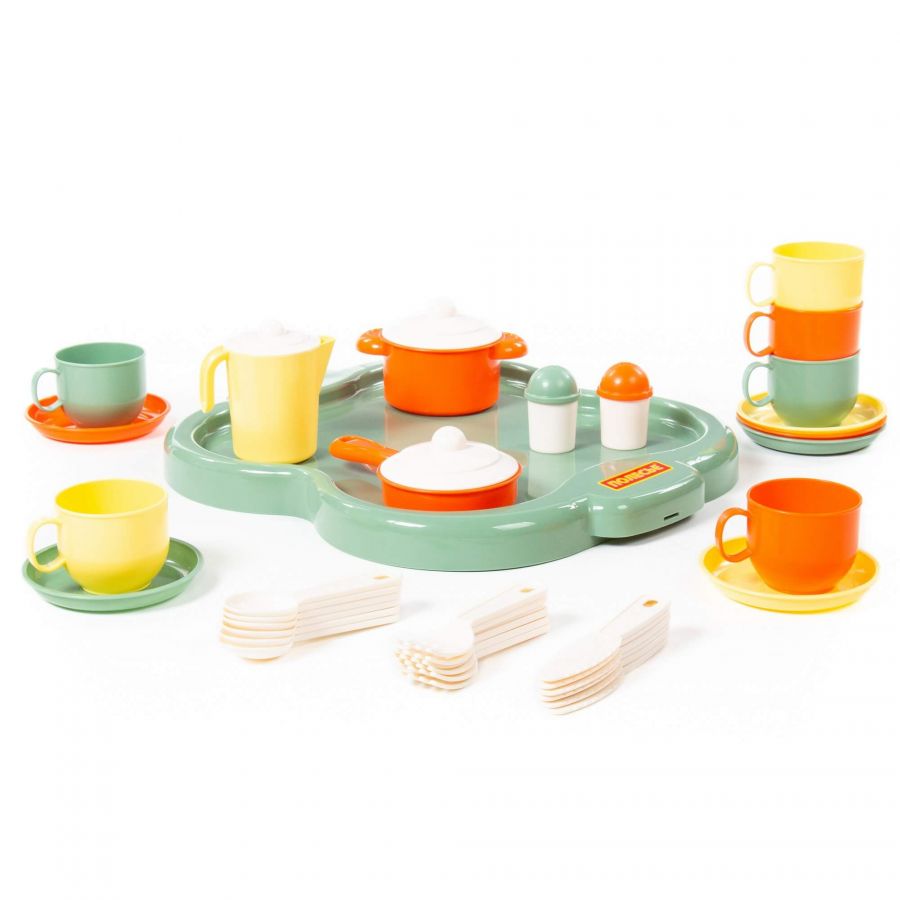 Набор детской посуды "Янина" с подносом на 6 персон