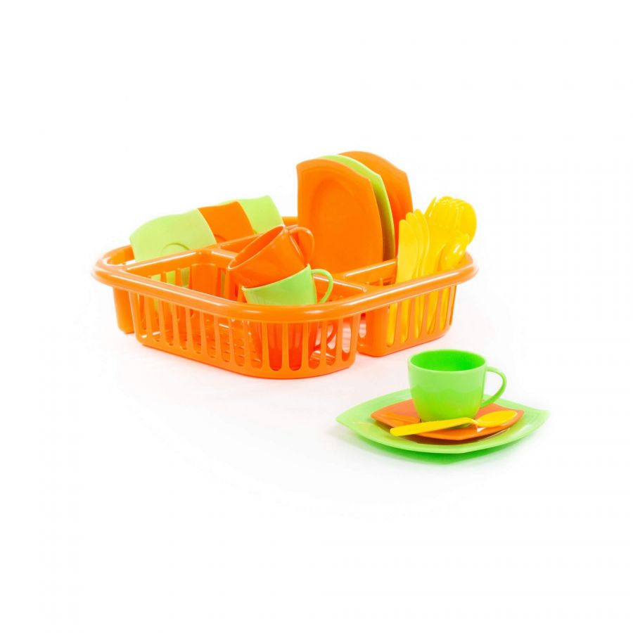 Набор детской посуды "Алиса" с сушилкой на 4 персоны