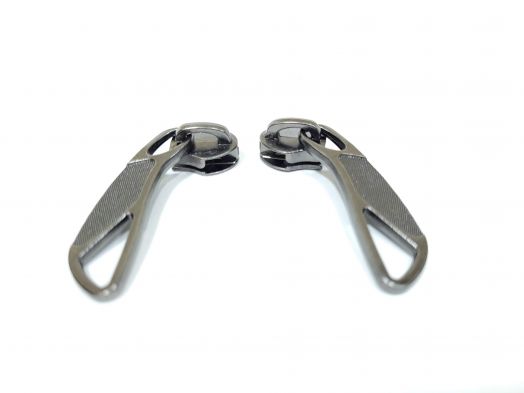 Бегунок для спиральной молнии чемодана #8 (лев, прав) тем.никель