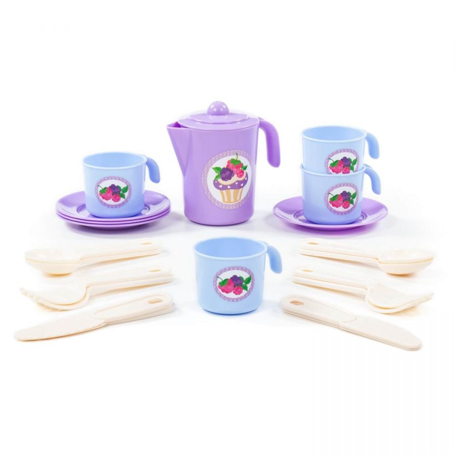 Набор детской посуды "Анюта" на 4 персоны (V1) (22 элемента) (в сеточке)