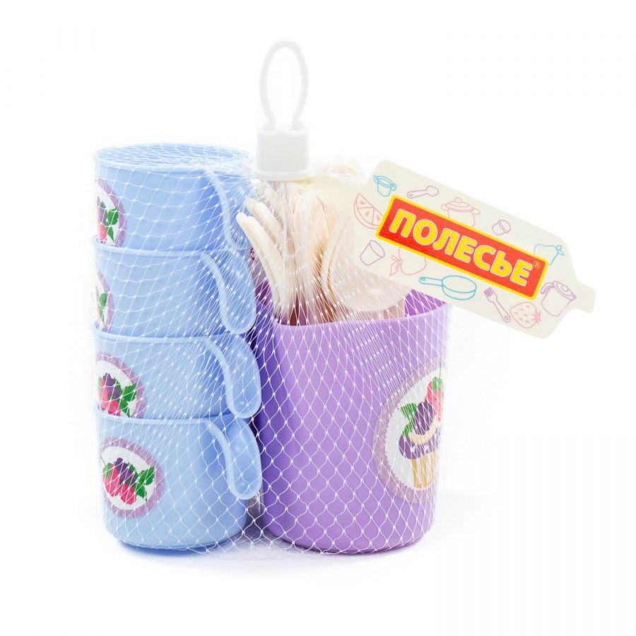 Набор детской посуды "Анюта" на 4 персоны (V1) (22 элемента) (в сеточке)