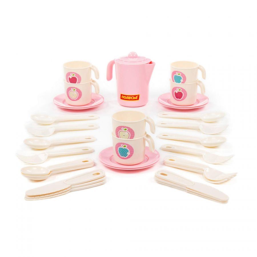 Набор детской посуды "Анюта" на 6 персон (V6) (32 элемента) (в сеточке)
