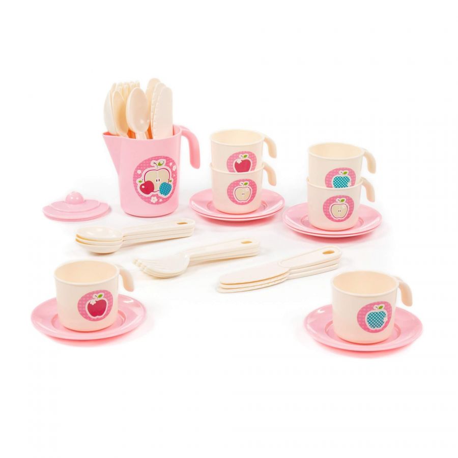 Набор детской посуды "Анюта" на 6 персон (V6) (32 элемента) (в сеточке)