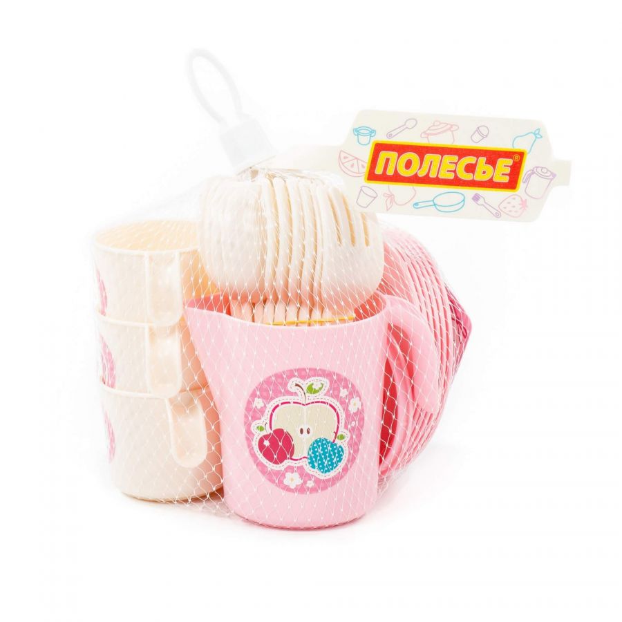 Набор детской посуды "Анюта" на 6 персон (V6) (32 элемента) (в сеточке)