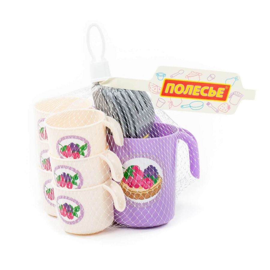 Набор детской посуды "Анюта" на 6 персон (V2) (32 элемента) (в сеточке)