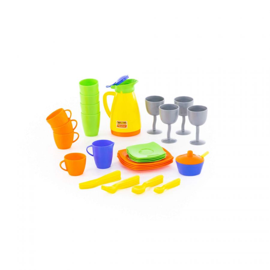 Набор детской посуды "Праздничный" (в сеточке)