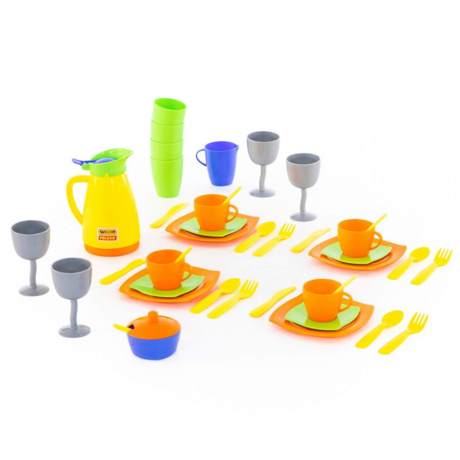 Набор детской посуды "Праздничный" (в сеточке)