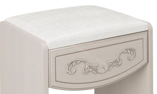 Банкетка Каролина (Патина), Вудлайн кремовый/Сандал белый