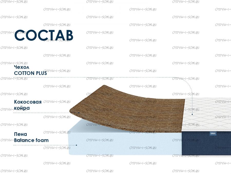 Матрас Димакс Практик Чип Ролл 18 кокос