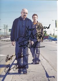 Автографы: Брайан Крэнстон, Аарон Пол. Во все тяжкие / Breaking Bad