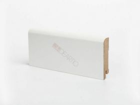 Плинтус Напольный МДФ Ликорн U102-80 Белый В80хТ16хД2050 мм DeArtio.