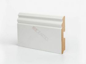 Плинтус Напольный МДФ Ликорн U105-120 Белый В120хТ16хД2050 мм DeArtio.