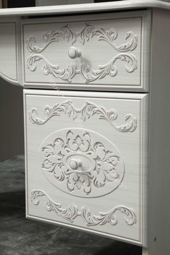 Тумба под ТВ Каролина (Патина), Вудлайн кремовый/Сандал белый