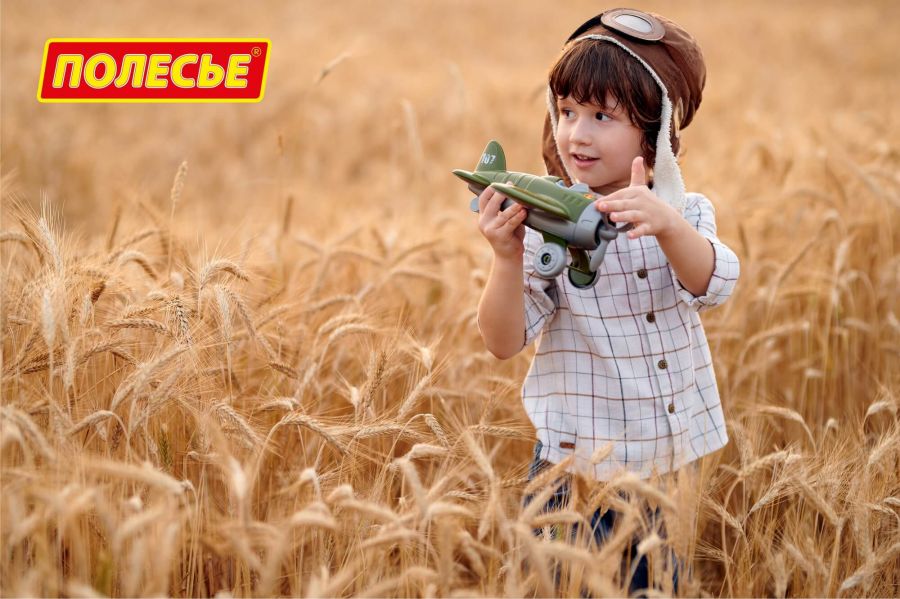 Самолёт "Омега" военный (в коробке)