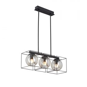 Люстра Vitaluce V4992-1/3PL, 3xE14 Макс. 40Вт Черный, Матовый / Виталюче
