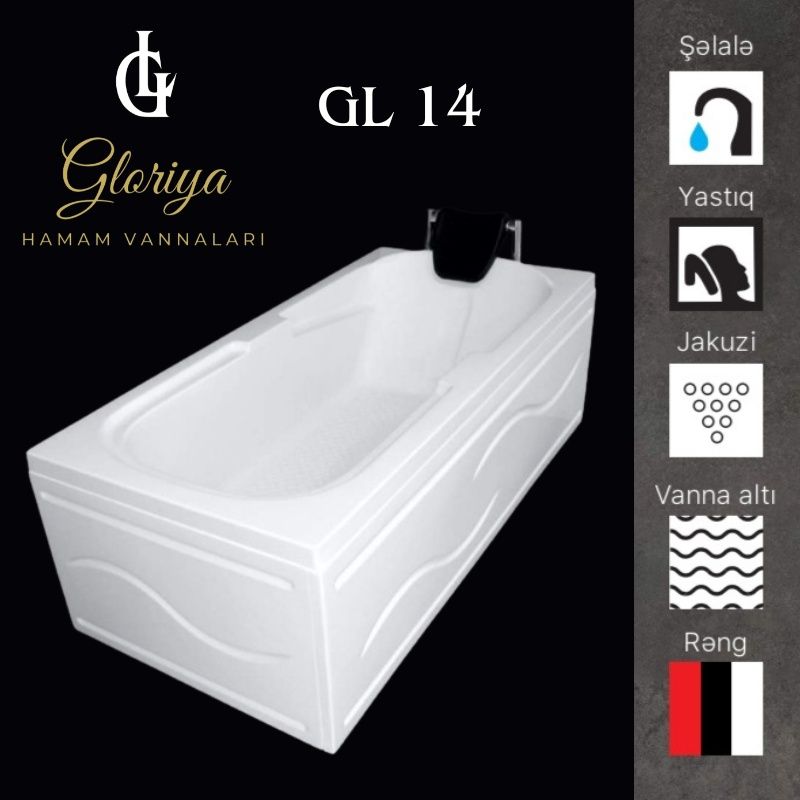 GLORİYA düz vannaları GL14 - 160*80 sm