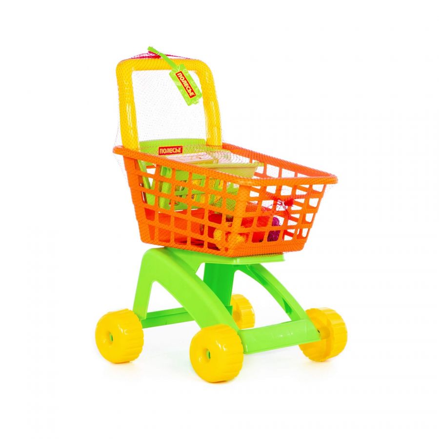 Тележка для маркета + набор продуктов №8 (12 элементов)