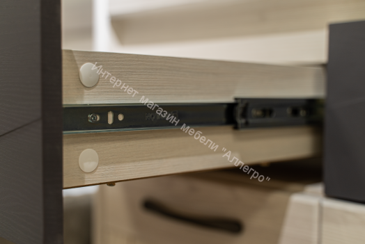 Тумба 45.13 Лиана, Ясень анкор светлый/Ясень графит/Патина