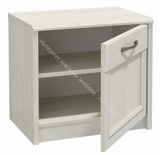 Тумба прикроватная 45.17 Лиана, Ясень анкор светлый/Ясень графит/Патина