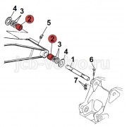 Втулка в основание стрелы [831/10309] для JCB JS160W 