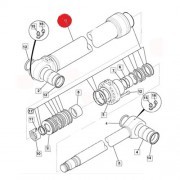 Гидроцилиндр рукояти (120Х85) Проверка VIN! [331/17712], предназначенный для JCB JS160W 