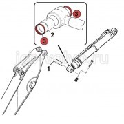 Уплотнение в ушко штока г/цилиндра рукояти [LAU0130] для JCB JS200W 