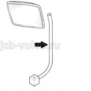 Кронштейн прямоугольного зеркала на противовес [332/J7133] для JCB JS220 (200, 210) 