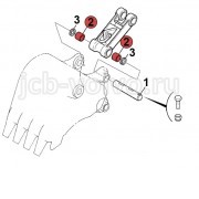 Втулка в тягу ковша (поз-2) [JRV0598] для JCB JS220 (200, 210) 