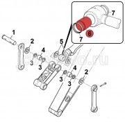 Втулка в ушко штока г/цилиндра ковша (поз-6) [332/G3214] для JCB JS220 (200, 210) 