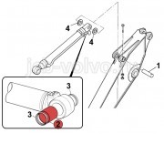Втулка в основание г/цилиндра ковша (поз-2) [332/G3211] для JCB JS220 (200, 210) 