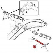Палец в ушко штока г/цилиндра стрелы (поз-1) [KRV1122] для JCB JS220 (200, 210) 