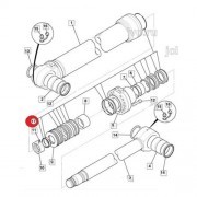 Ремкомплект гидроцилиндра рукояти (140X100) [903/21165], предназначенный для JCB JS260 