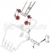 Втулка в рукоять (грибок) [JBV0566] для JCB JS260 