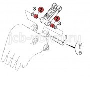 Втулка в тягу ковша (трапецию) [JBV0567] для JCB JS260 