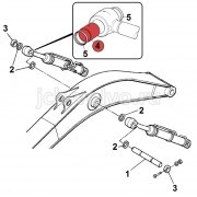 Втулка в ушко штока г/цилиндра стрелы [331/11844] для JCB JS260 