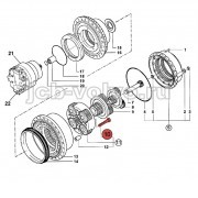 Болт в третью планетарную передачу [05/903846] для JCB JS330 