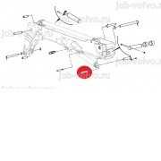 Палец в шток г/цилиндра смещения стрелы [811/10117] для погрузчика JCB 535-95 