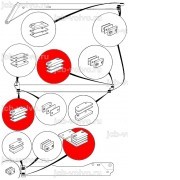 Подушки (на первое второе колено) [160/00991] для погрузчика JCB 540-140 