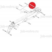 Втулка на палец крепления стрелы к раме [808/00389] для погрузчика JCB 540-140 