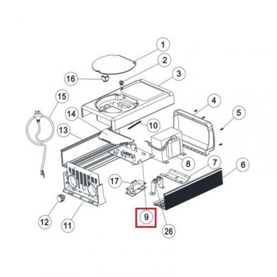 Плата контроля хлоратора Aquaviva SSC50 PCB Ver 5.6