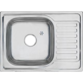 мойка для кухни врезная из нержавеющей стали 69х50 см. SKL 6950 ECO L 0.8/180 1P полированная левая