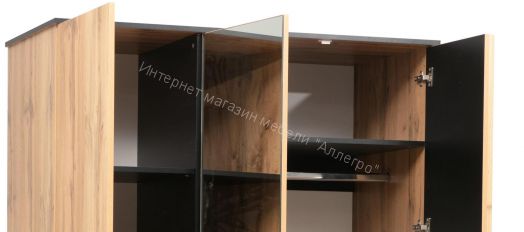 Шкаф для одежды 51.14 Либерти (3-х дв.) (опора h=20мм)