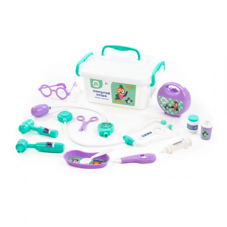 Набор "Попугай Кеша" "Доктор" (в контейнере)