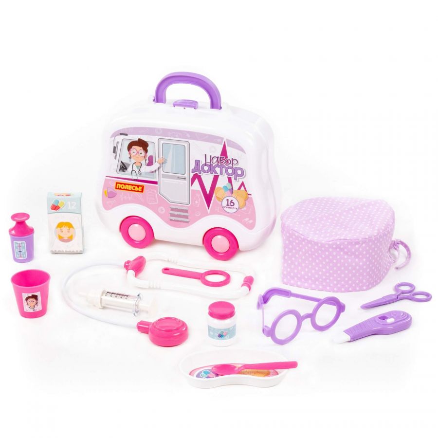 Набор "Доктор №18" (16 элементов) (в чемоданчике на колёсиках)