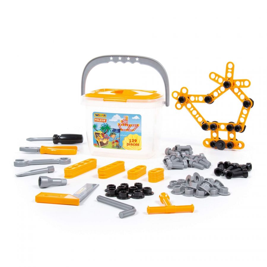 Набор инструментов №2 (129 элементов) (в ведёрке)