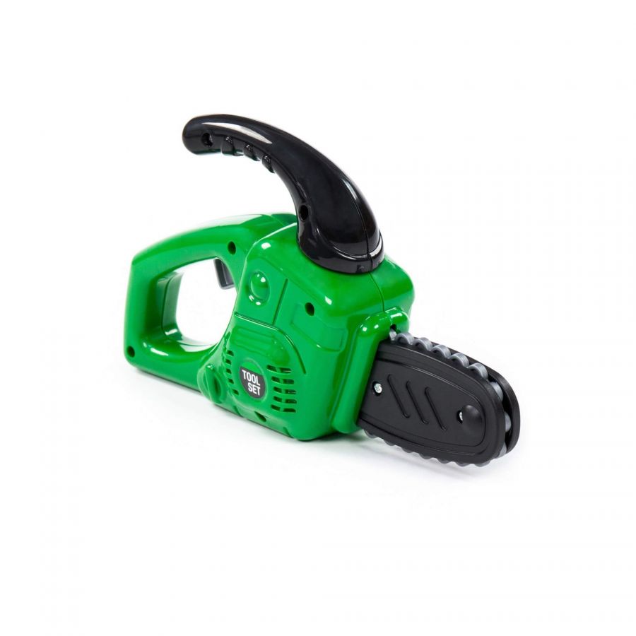 Бензопила игрушечная (зелёная) (в коробке)