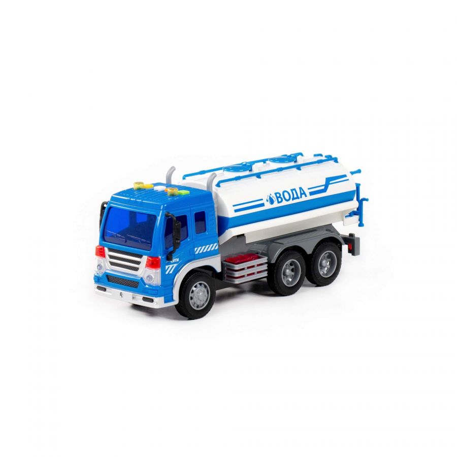 "Сити", поливочный автомобиль инерционный (со светом и звуком) (синий) (в коробке)