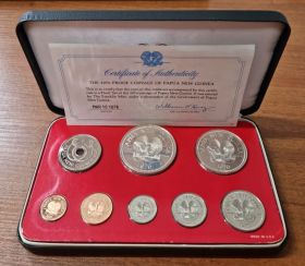 Папуа-Новая Гвинея Набор 8 монет 1976 год Proof